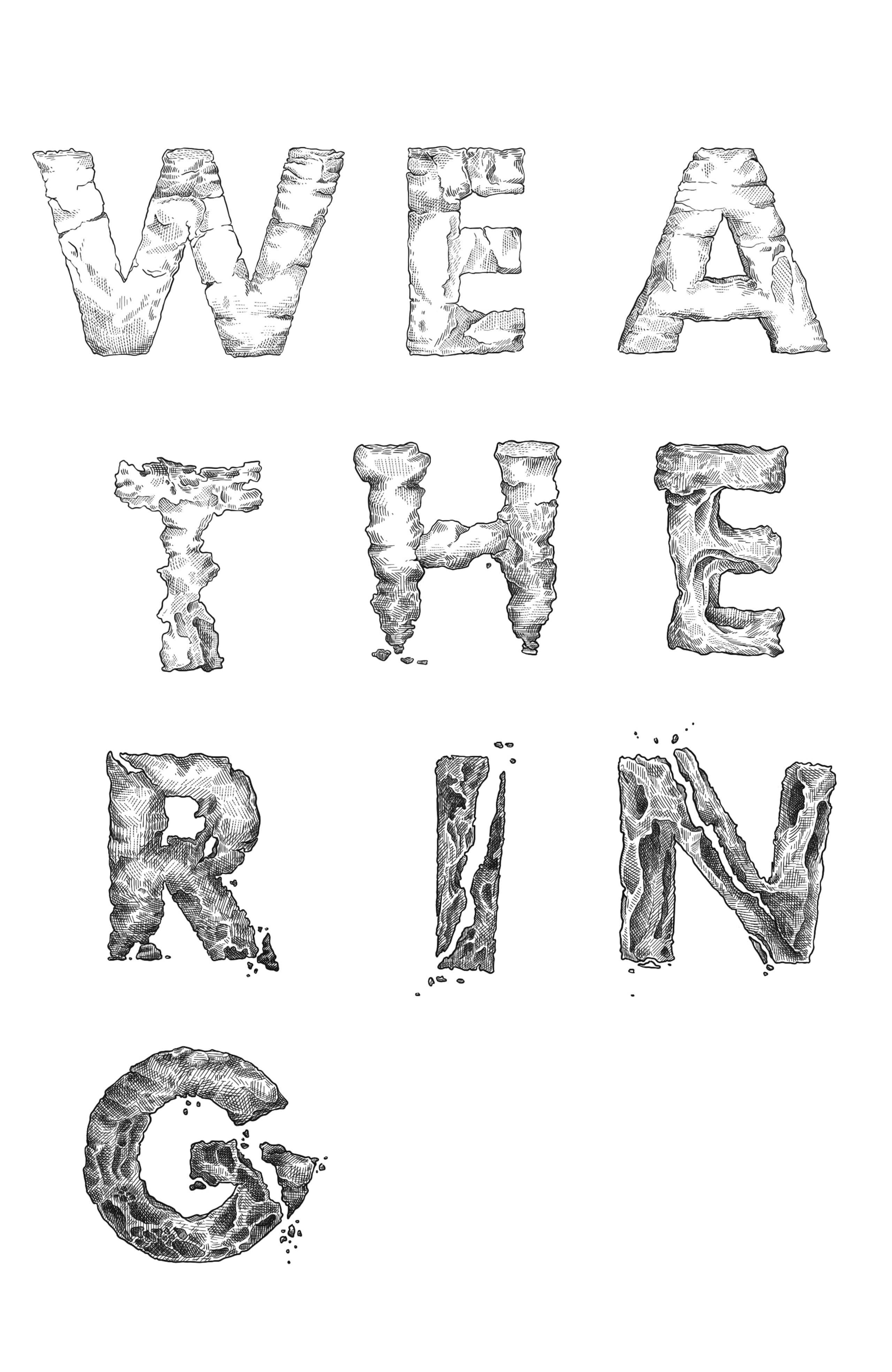 typographic illustration with hand-lettered text composition