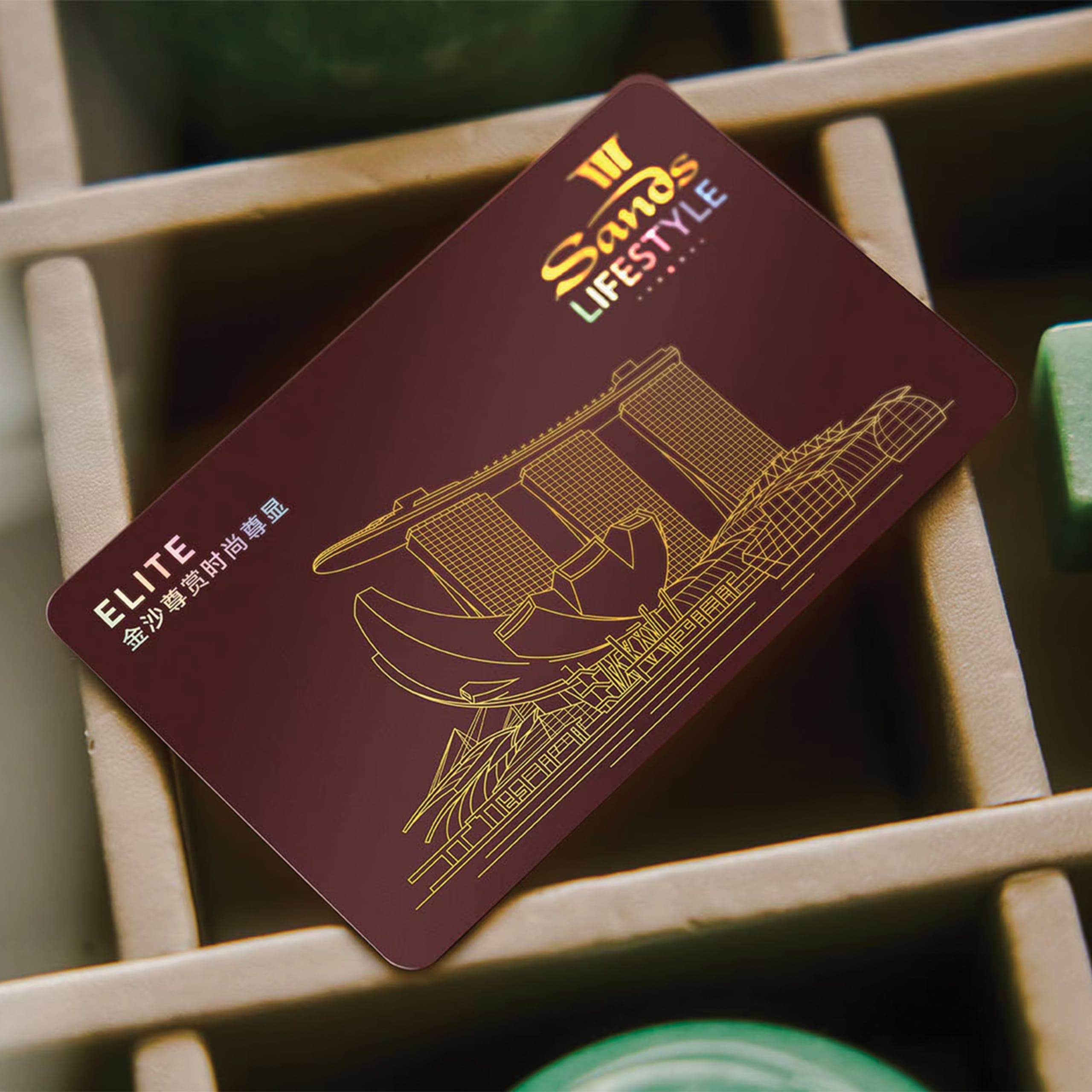 illustrated elite card for Marina Bay Sands