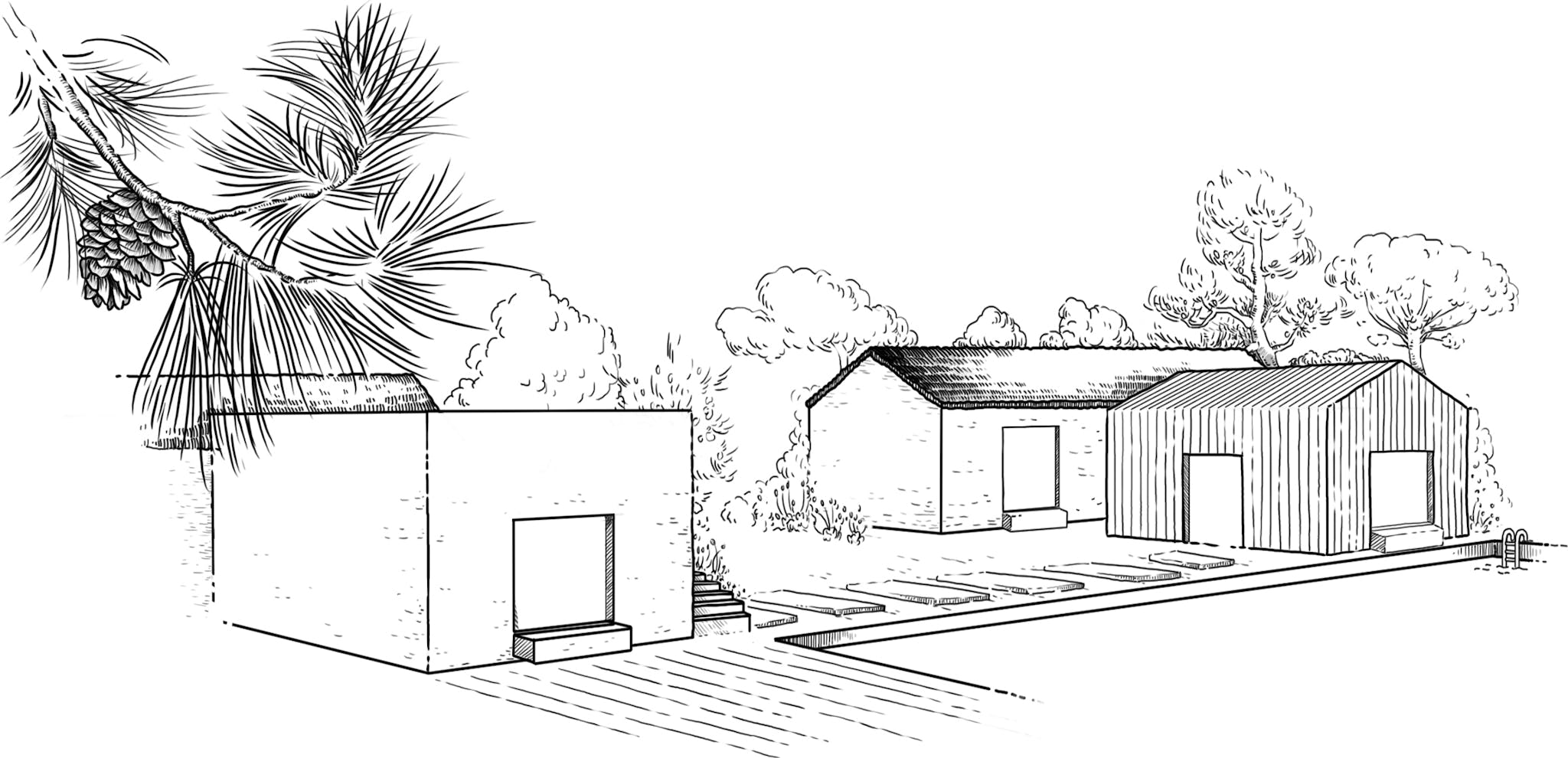 House drawing for the Alma Comporta project